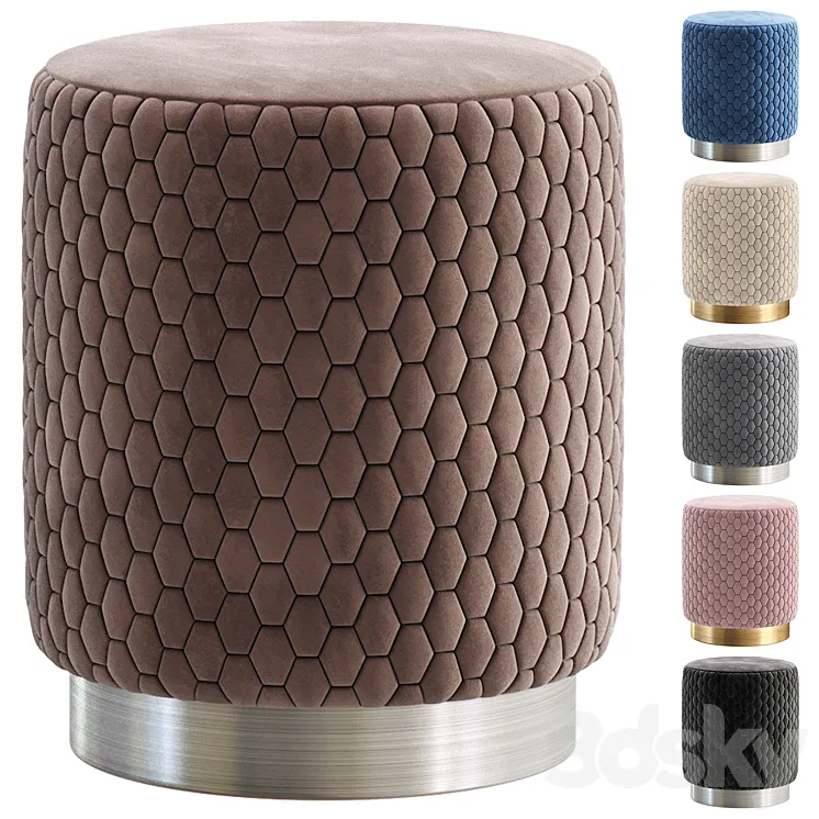 Pouf Honey brown by inmyroom.ru/Пуф Мед 3D Model Free