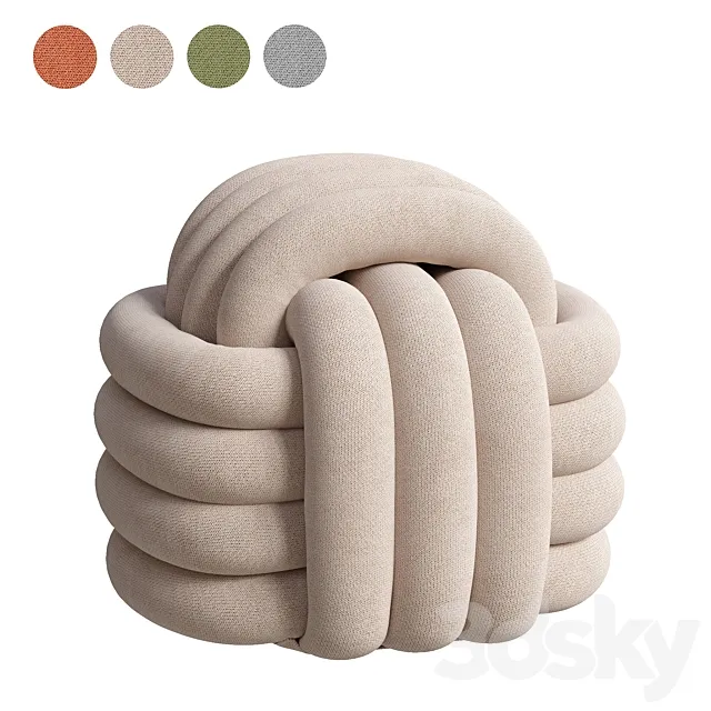 Pouf KNOT PUFAS 3D Model