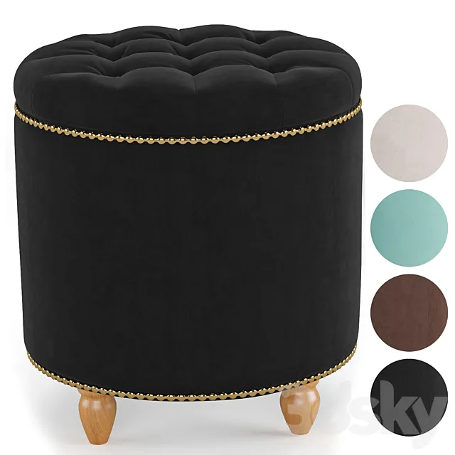 Pouf Leset Classic 3D Model