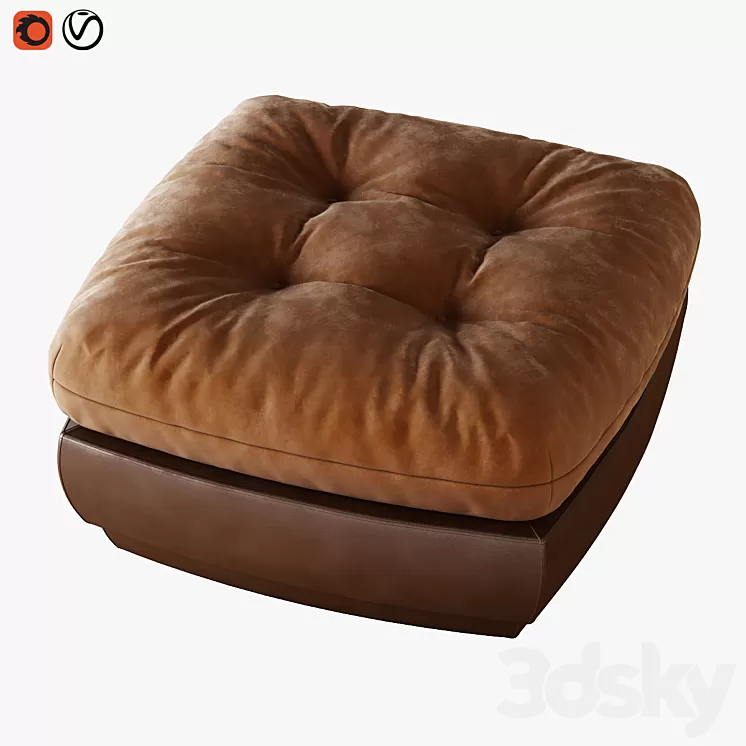 Pouf Malibu 3D Model
