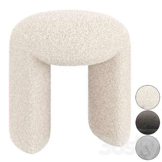 Pouf Nachii Teddy 3D Model