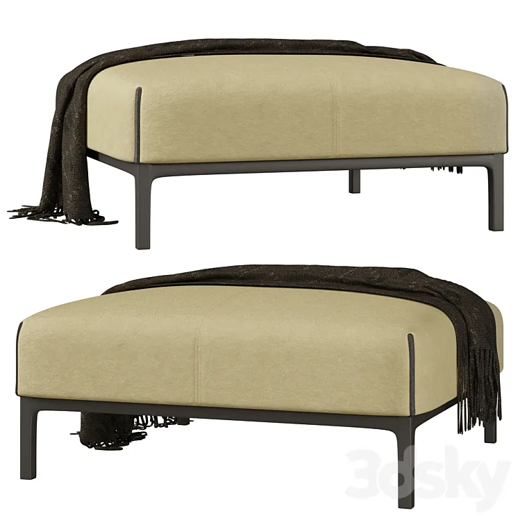 Pouf Raglan Home by Andreu World 3D Model Free