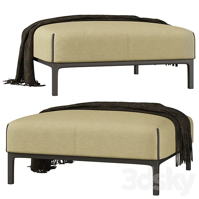 Pouf Raglan Home by Andreu World 3DModel