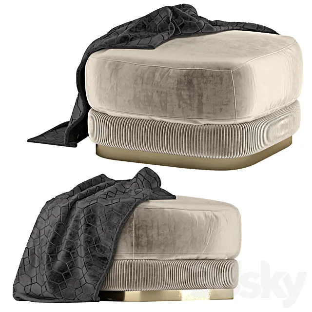 Pouf Rugiano Elisabeth Pouf 3D Model