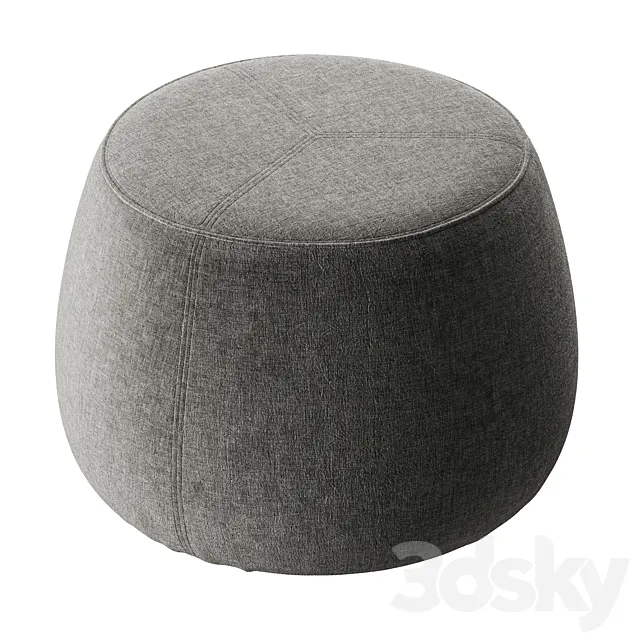 POUF SIT GRAY 3D Model