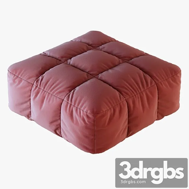 Pouf strips arflex 2 3D Model Free