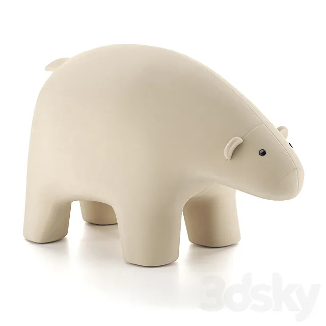 Pouf Sweet Bear Light 3D Model
