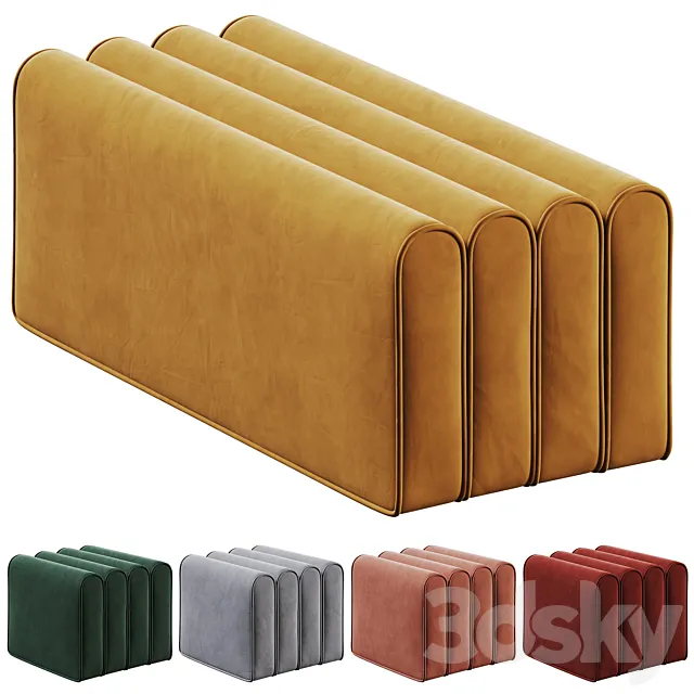 Pouffe and bench OTE from Corner design Free Download