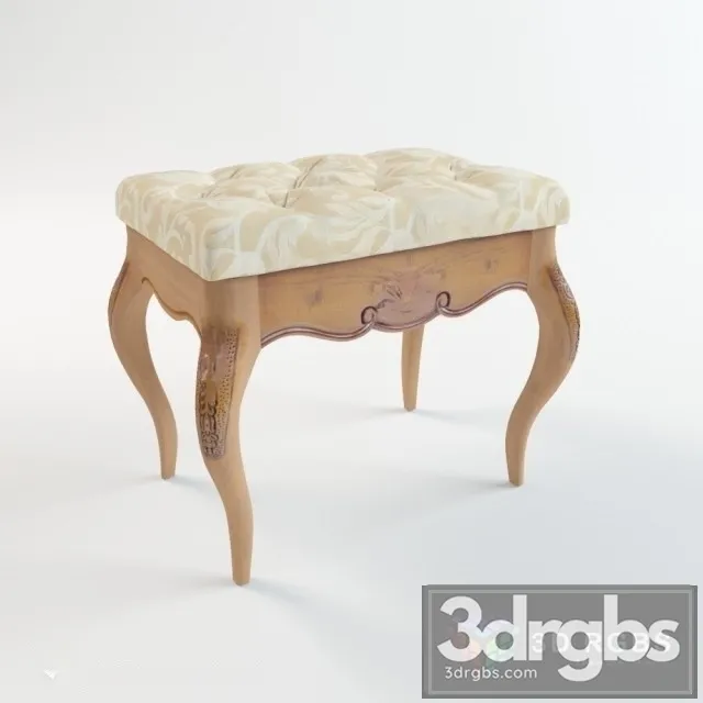 Pouffe Antoinette 3D Model Free