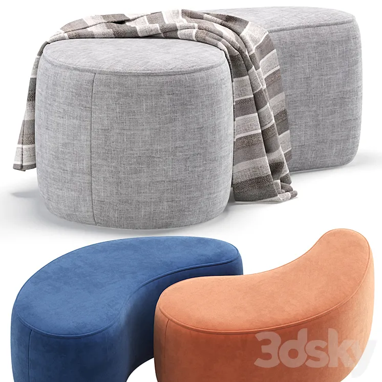 Pouffe Cork 7 Colors Version divan.ru 3D Model Free