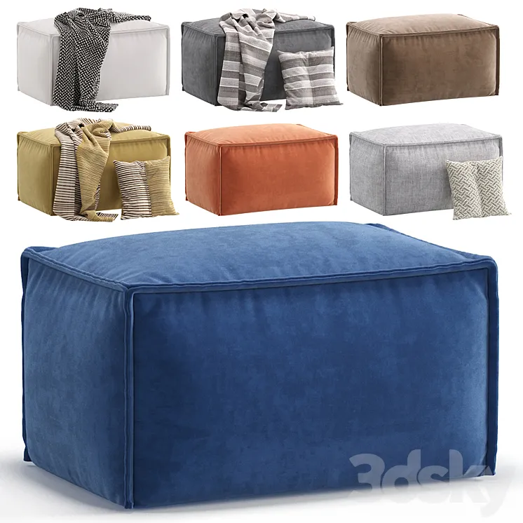 Pouffe Ebi divan.ru 7 Colors Version/Пуф Эби диван.ру 3D Model Free