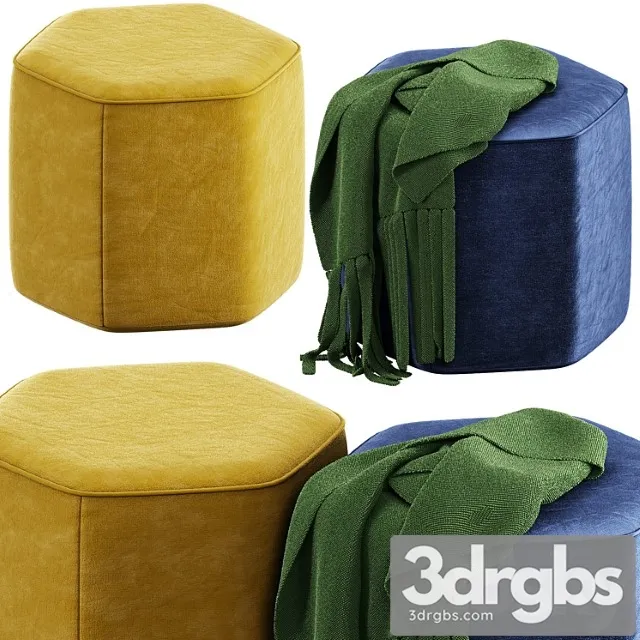 Pouffe Geda 3D Model Free