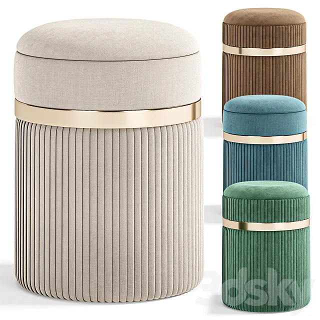 Pouffe Miranda by Inmyroom 3D Model