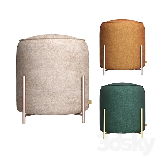 Pouffe STØNE 3D Model