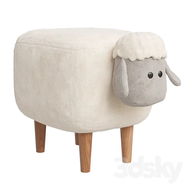 Pouffe Sweet Lamb Combi 3D Model