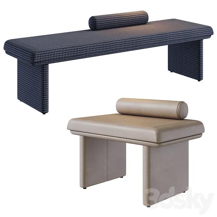 Pouffe ZERO by Turri 3D Model Free