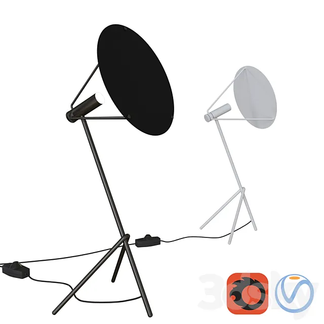 Powell LED Table Lamp 3D Model