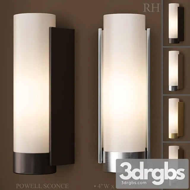 Powell sconce 3D Model Free