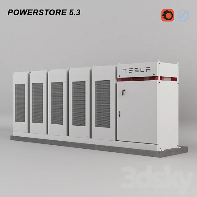 POWER PACK TESLA 3D Model
