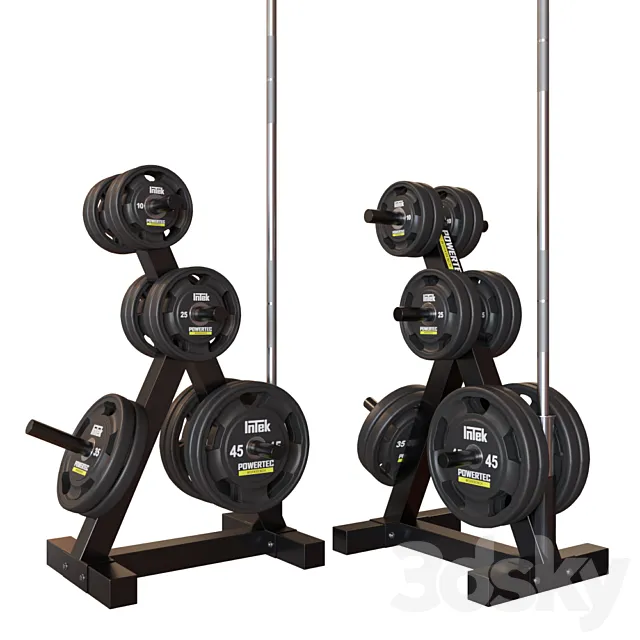 Powertec Weight Rack 3D Model
