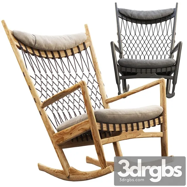 Pp124 rocking chair 3D Model Free