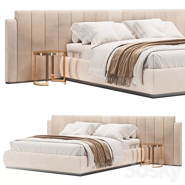 PR 61 Bed By Stella del Mobile 3D Model Free