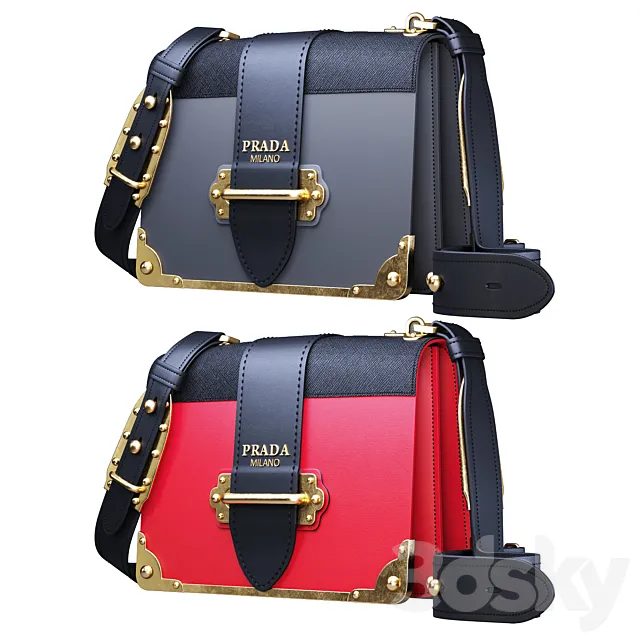 PRADA Cahier Shoulder Bag 3DModel