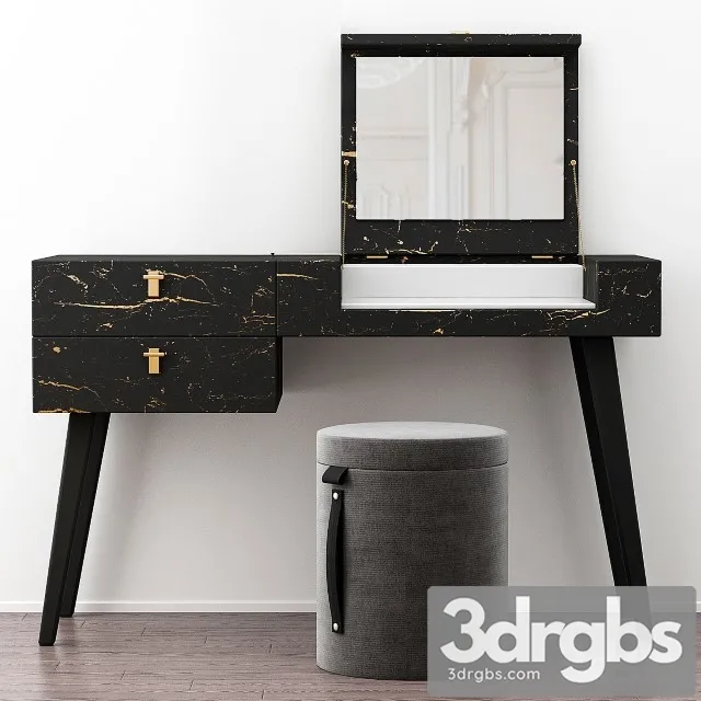Praddy Pearl Dressing Table 3D Model Free