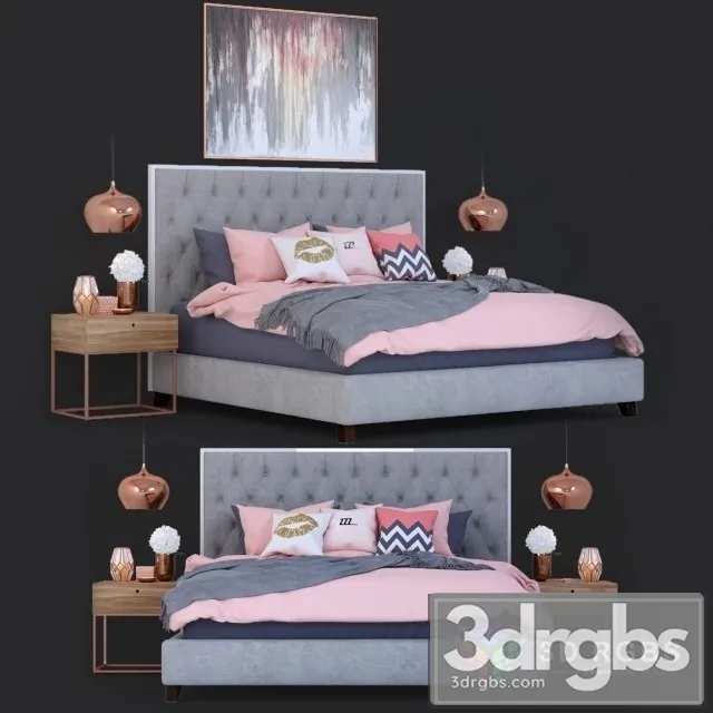 Prague Bed 2 3D Model Free