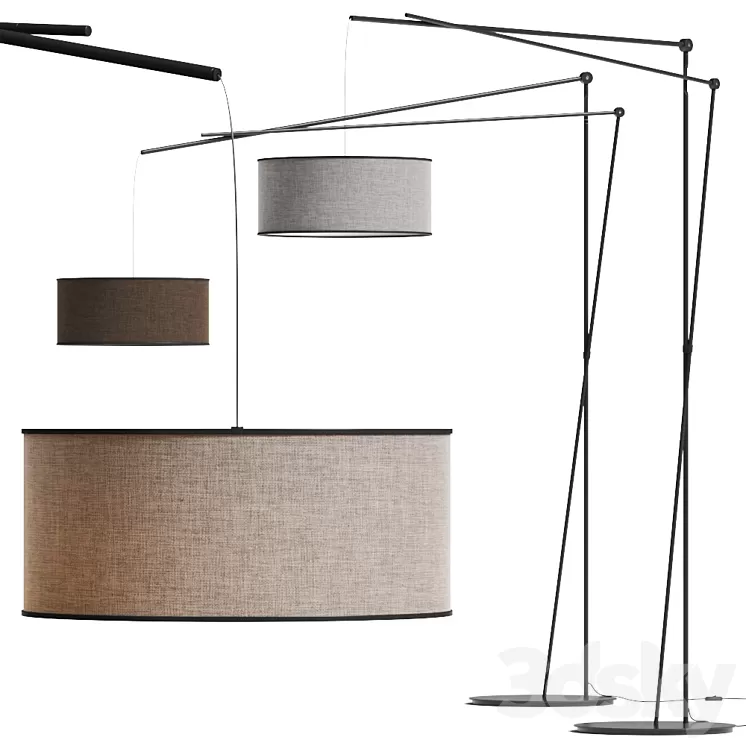 Prandina Effimera F5 Floor Lamp 3D Model