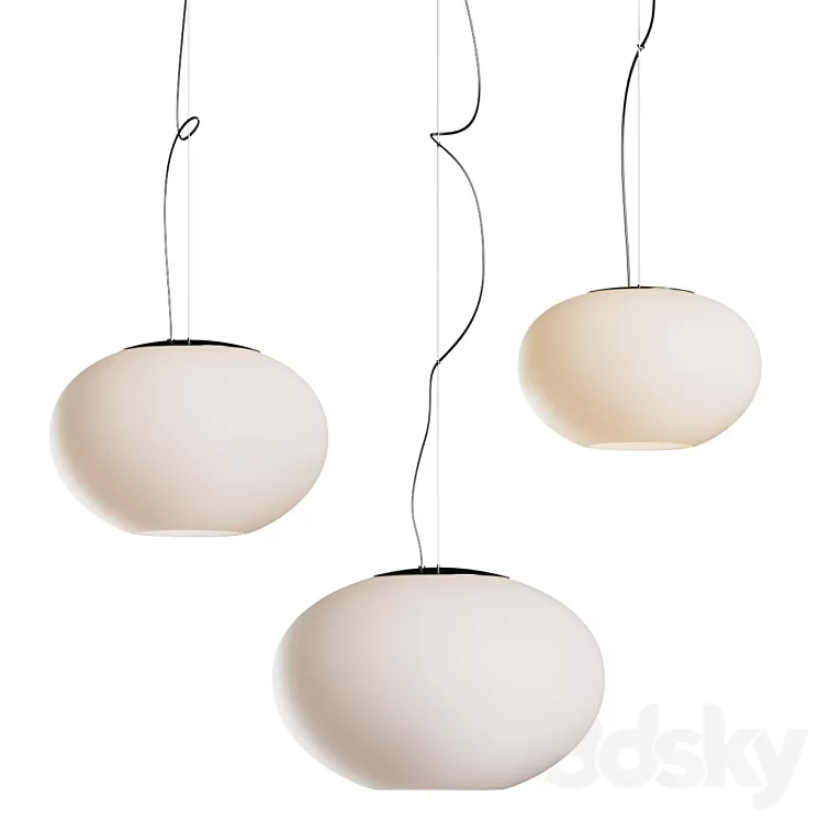 Prandina Zero Pendant Lamps 3D Model Free