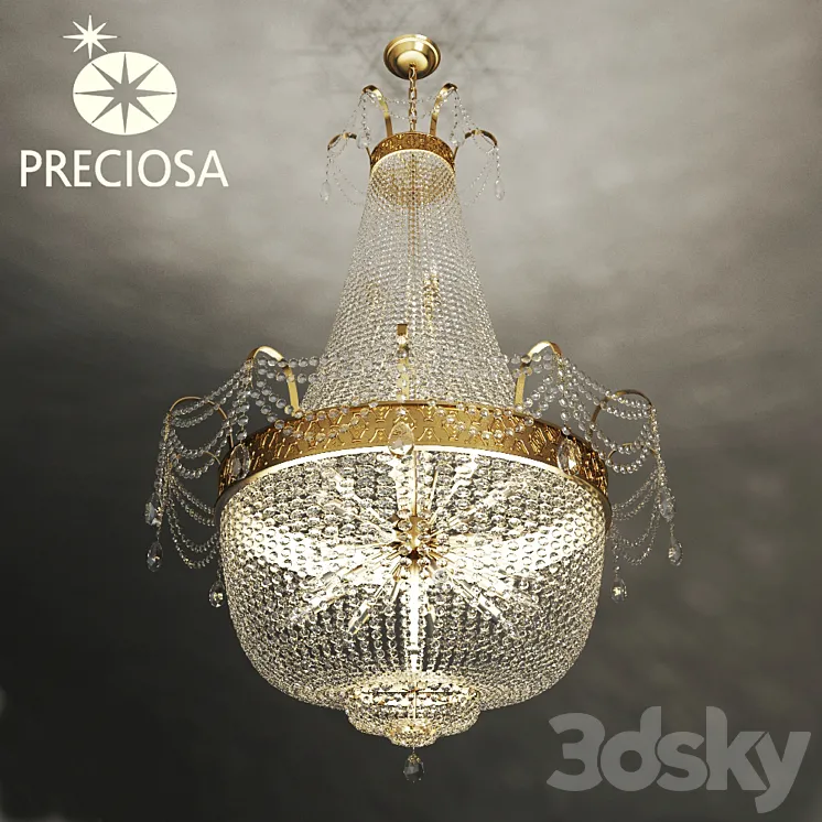 Preciosa crystal chandelier BB 050900024 3D Model