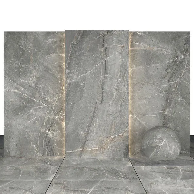 Precious Light Gray Marble 3D Model