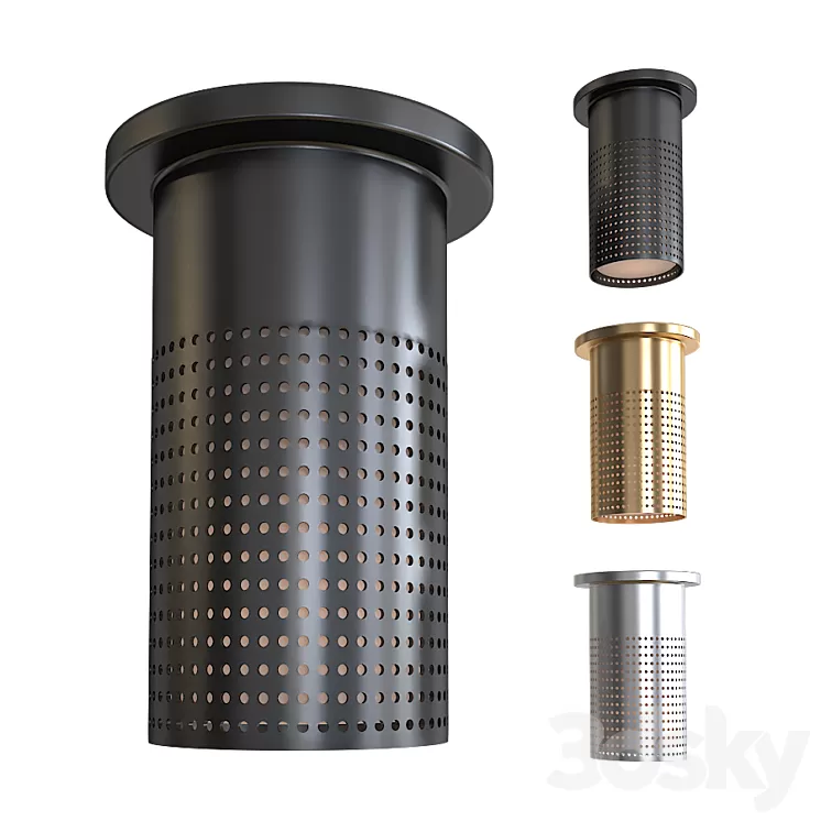 Precision Short Monopoint Flush Mount 3D Model