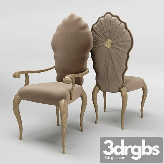 Pregno vendome iris arm chair 2 3D Model Free