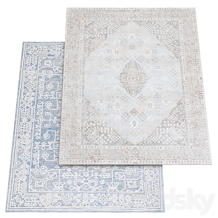 Premium 2 carpets №32 3D Model Free