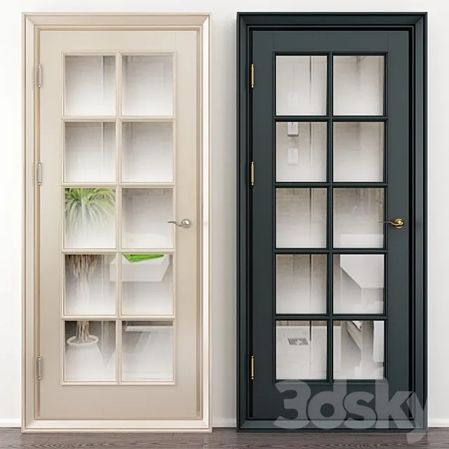 Premium door model 4 3D Model