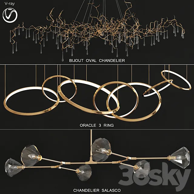 Premium PRO Trend Lighting Chandeliers 3DModel