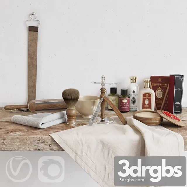 Premium Shaving Kit 3D Model Free