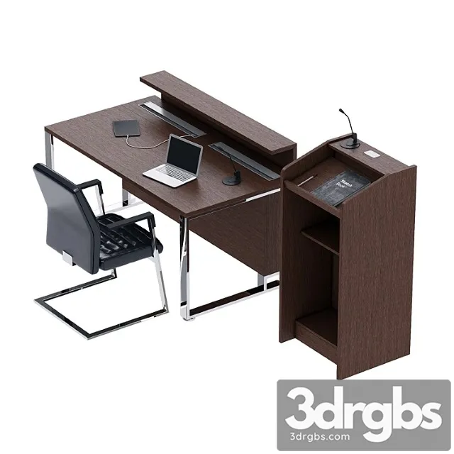 Presidium table and tribune las i-meet 2 3D Model Free