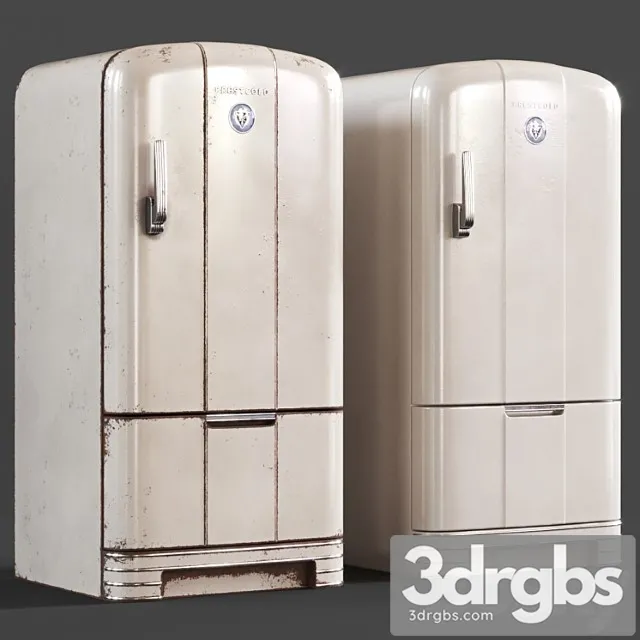 Prestcold vintage fridge 2 3D Model Free