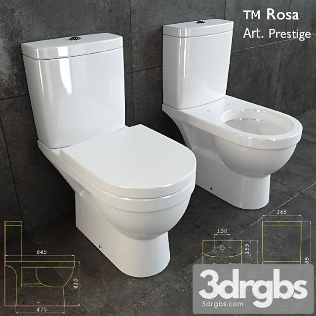 Prestige Toilet 1 3D Model Free