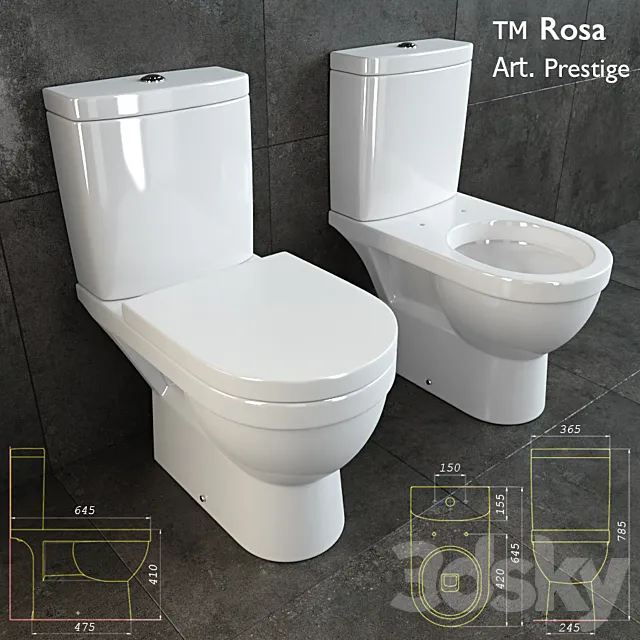 Prestige toilet 3DModel