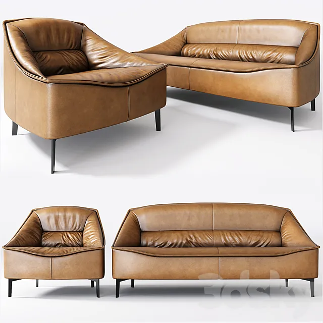Prianera Tosca | Armchair + Sofa 3DModel