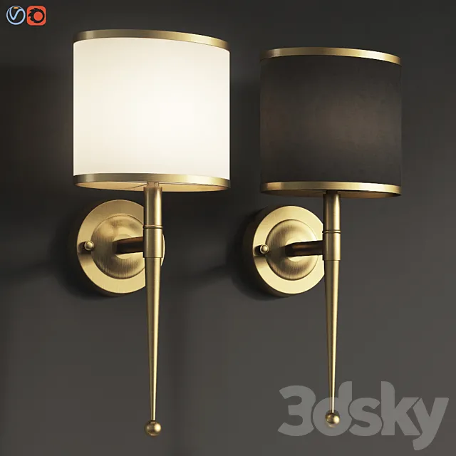 Primo Wall Light Gold 3DModel