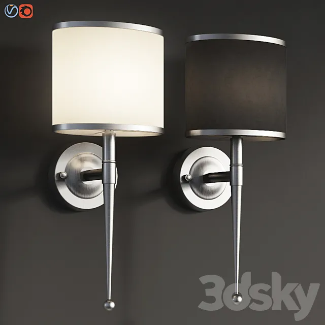 Primo Wall Sconce Polished Chrome 3DModel