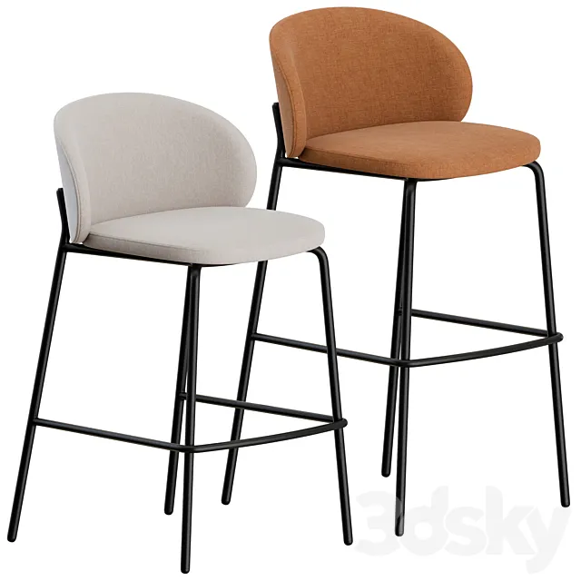 Princeton Barstool by BoConcept 3D Model