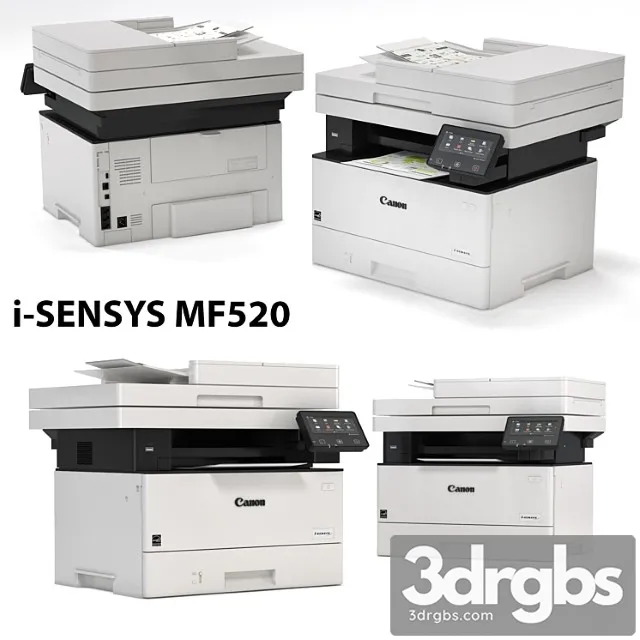 Printer Canon I Sensys MF520 Multifunction Printer 3D Model Download