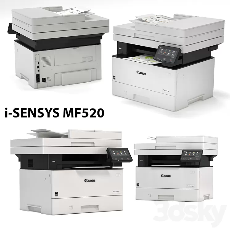 Printer Canon i-SENSYS MF520 Multifunction Printer 3D Model