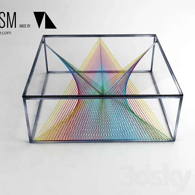 Prism Table by MN Design 3D Model
